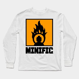 MINIFIG IN FLAME LOGO Long Sleeve T-Shirt